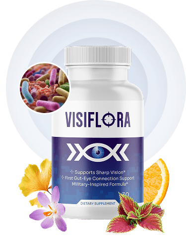 VisiFlora eye-health supplement bottle